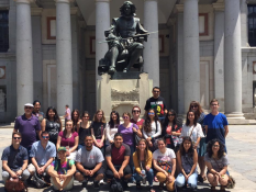 Students study abroad in León, Spain, Summer 2016.