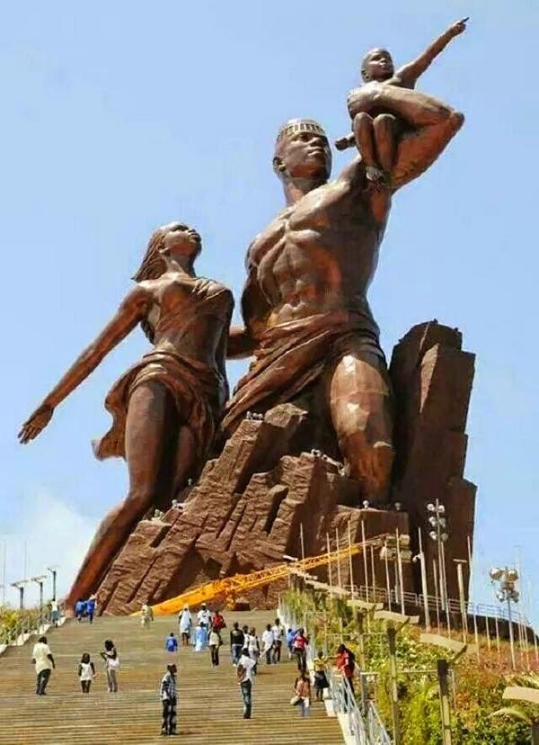 The African Renaissance Monument in Dakar, Senegal.